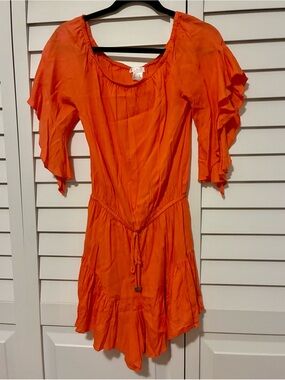 Venus Orange Romper - Coverup